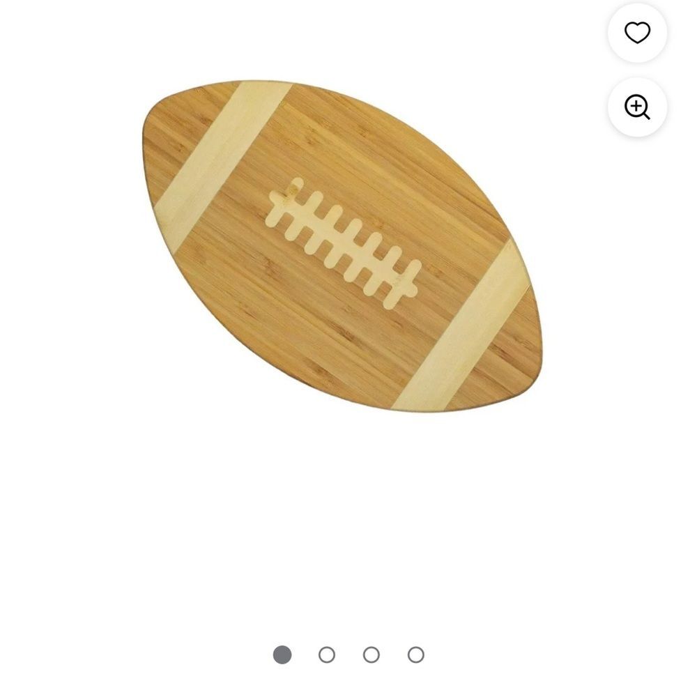 Football Shaped Bamboo Cutting Board